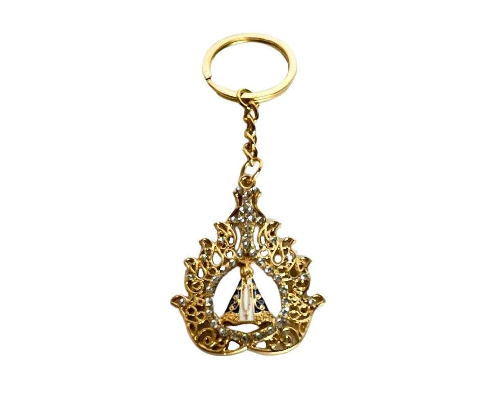 GOLDEN OUR LADY OF APPARITIONS KEYCHAIN- Set of 12