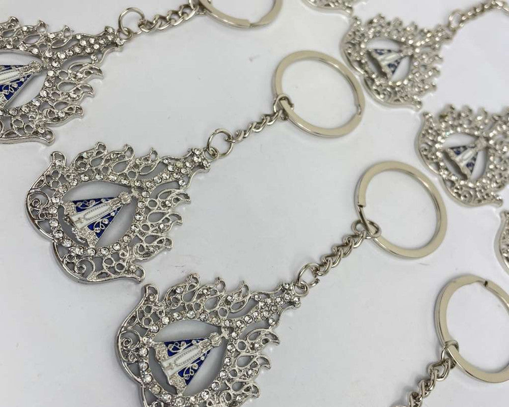 KEYCHAIN OUR LADY APPARITIONS FIRE- Set of 12