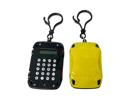 COLORED KEYCHAIN CAR CALCULATOR - Set of 12