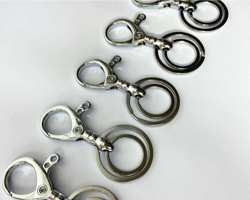 KEYCHAIN PLAIN 2 RINGS – Set of  12