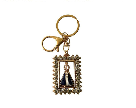 GOLDEN KEYCHAIN SQUARE O. LADY APPARITIONS –Set of  12