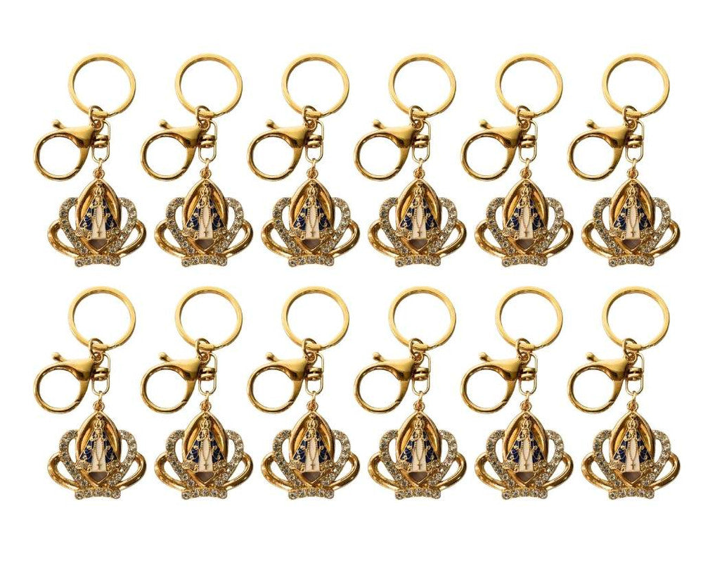 GOLDEN KEYCHAIN O. LADY APPARITIONS SHELL – Set of 12