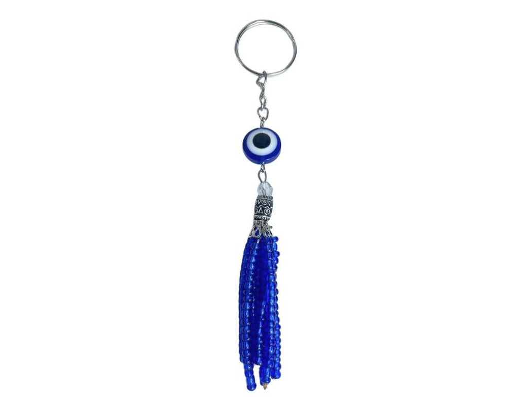 BLUE  KEYCHAIN GREEK EYE  – Set of  12