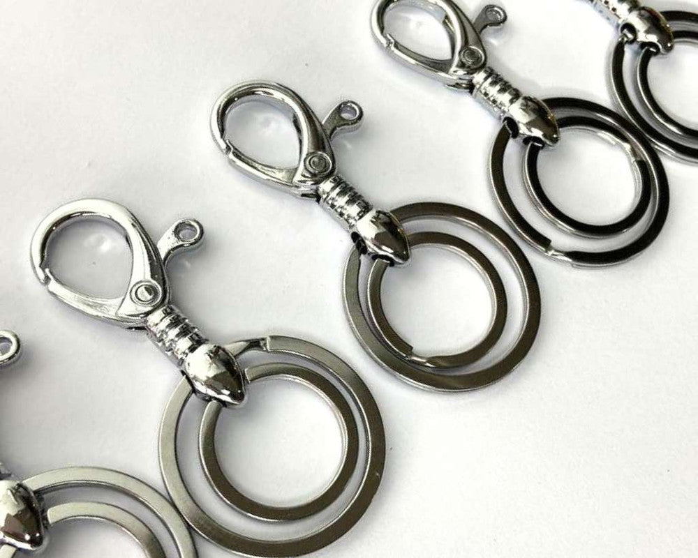 KEYCHAIN PLAIN 2 RINGS – Set of 12