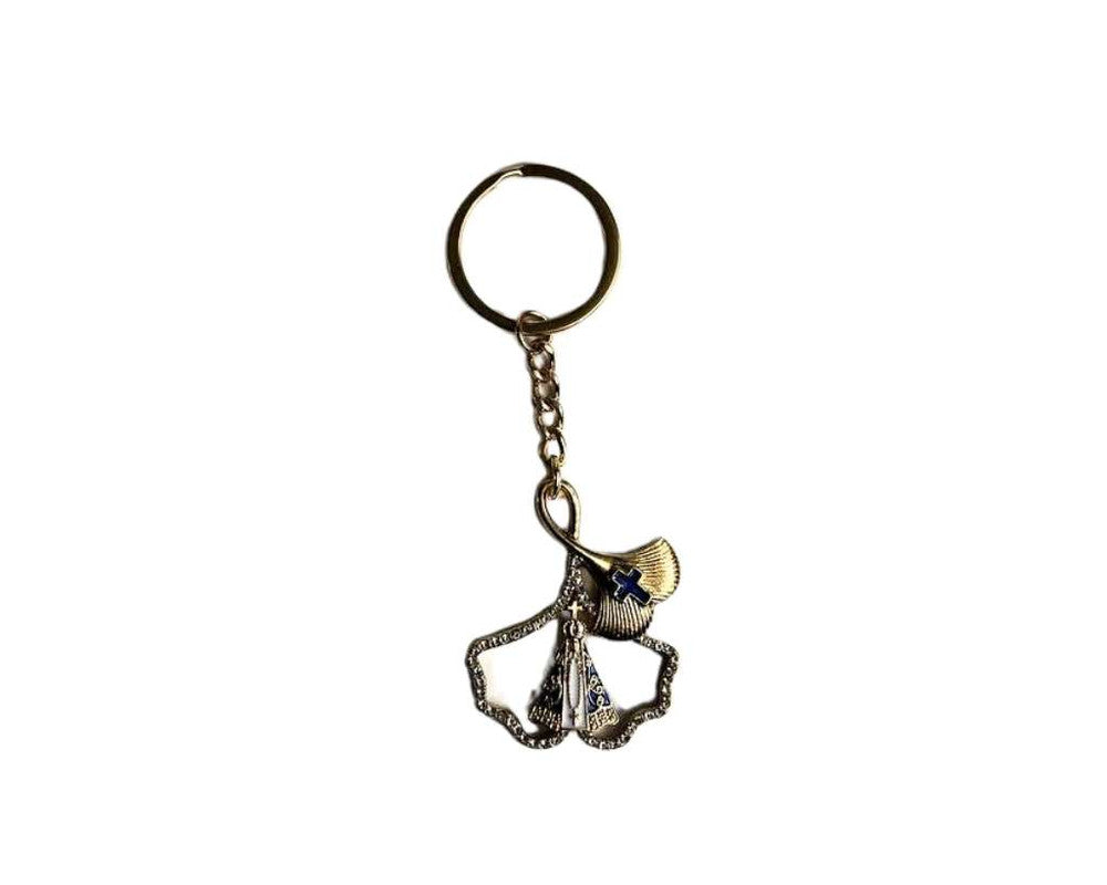 GOLDEN KEYCHAIN OUR LADY APPARITIONS – Set of 12