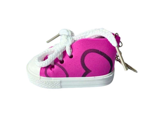 KEYCHAIN COLORED SNEAKER  HEART - Set of 12