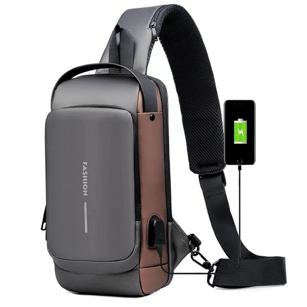 USB Charging Shoulder Bag