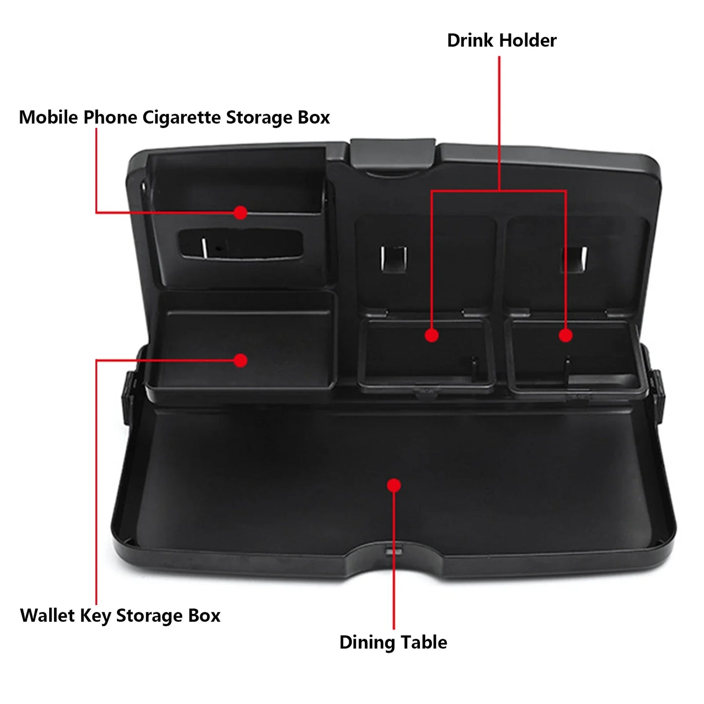 Foldable Car Back Seat Food Table