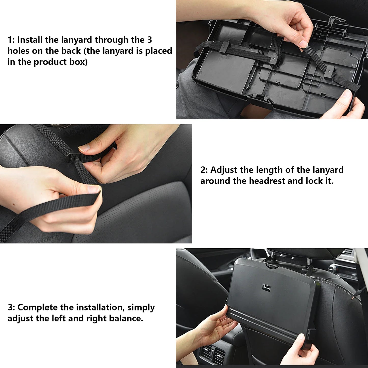 Foldable Car Back Seat Food Table