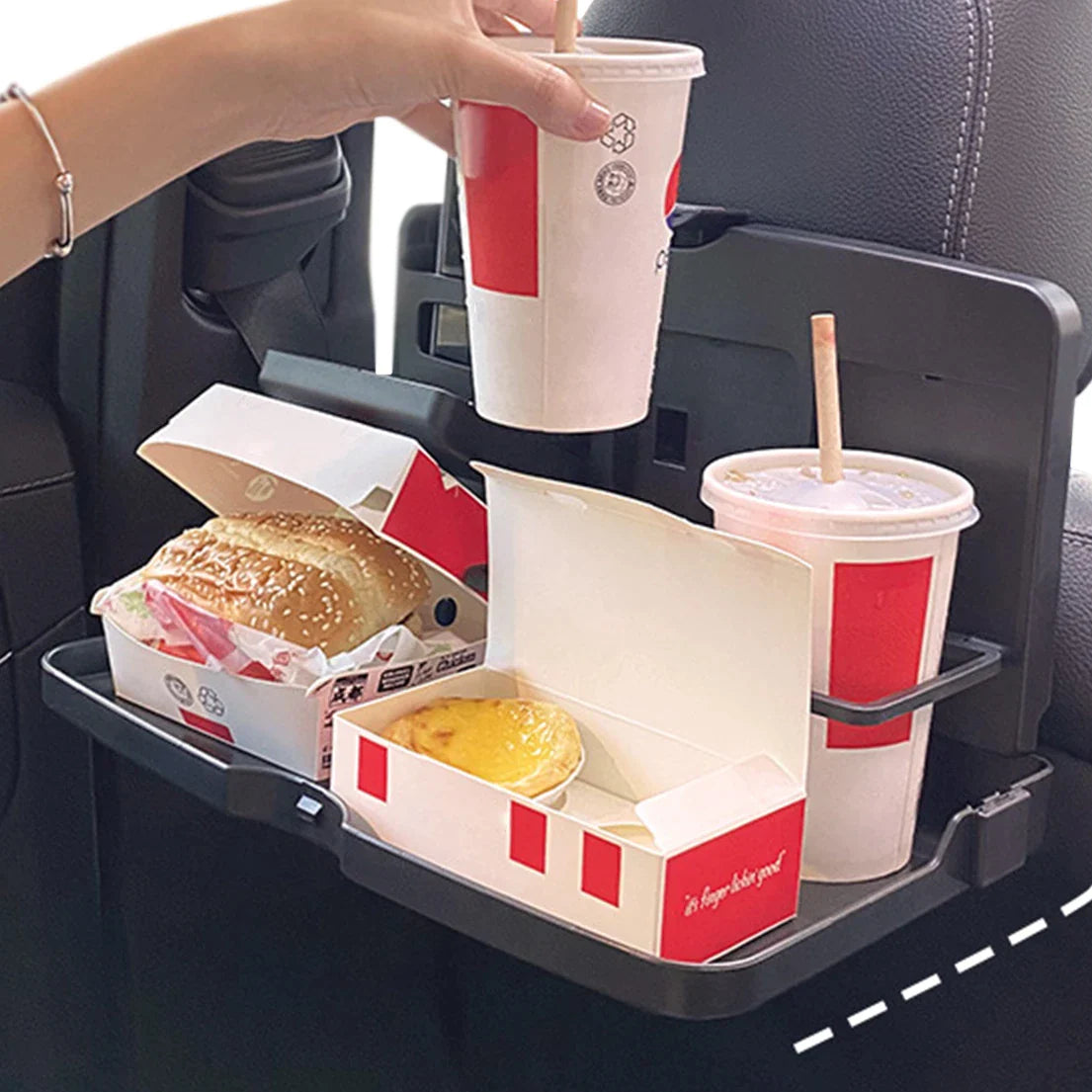 Foldable Car Back Seat Food Table